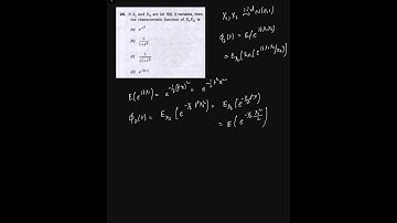 Characteristic Function of the Product of Two N(0,1) Variables | UPSC ISS 2024 Paper-1 | Problem-25