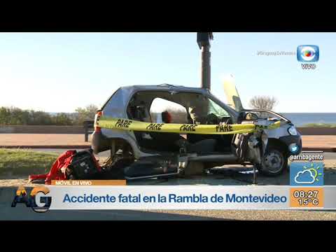 Móvil – Accidente fatal en rambla de Montevideo