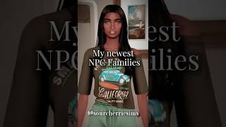 My newest NPC families ♥ #thesims4 #thesims4savefile #sims4cc #thesims4cas