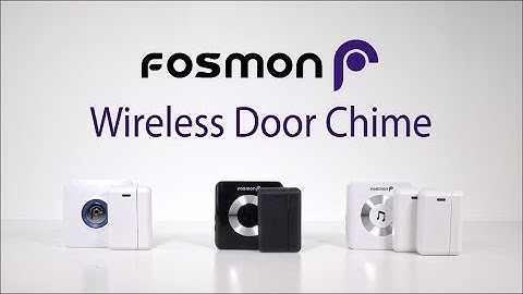 How to set up Fosmon WaveLink Wireless Door Chime at Home or Business with Entry Alert