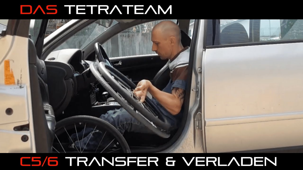 Einsteigen und Verladen eines starren Rollstuhls / Tetraplegiker C5/6