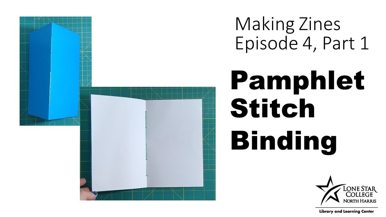 Making Zines Binding, Part 1 Pamphlet Binding YouTube