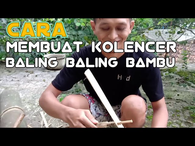 Membuat mainan tradisional baling baling bambu | ledalede #mainantradisionalbambu #balingbalingbambu class=