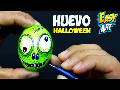 FUN HALLOWEN Huevo Sorpresa ZOMBIE DIY - Como Dibujar un Zombie - Coloring pages - Easy Art