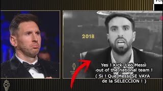 Messi and the Argentina team at the Ballon d'Or ceremony