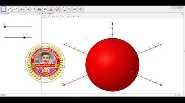 Net/Surface area of the sphere using GeoGebra