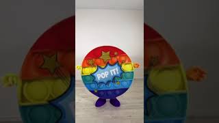 ЖИВОЙ ПОП ИТ 😳 — GIANT POP IT MASCOT! #shorts