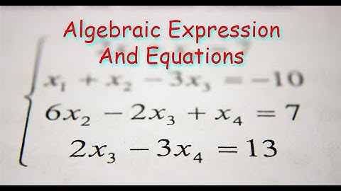 IGCSE Mathematics-CH-2.1 Algebraic Expressions