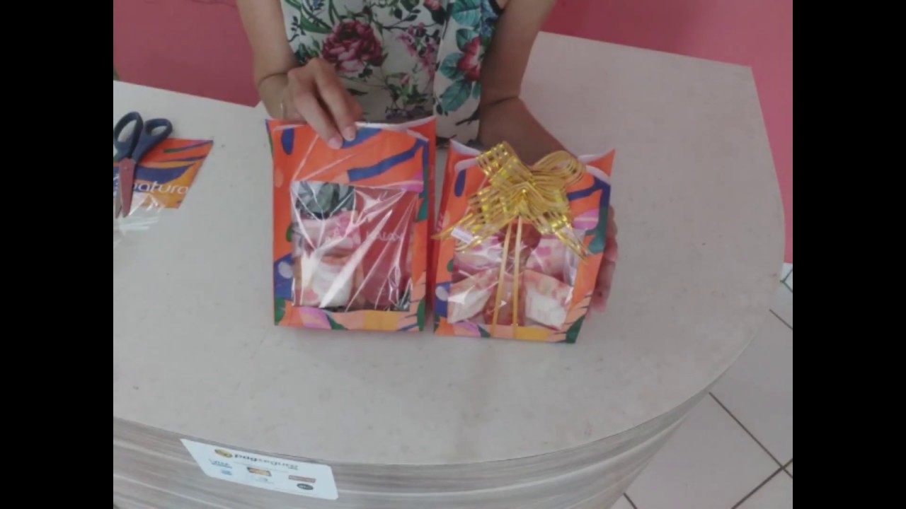 Como fazer um sacolinha com visor