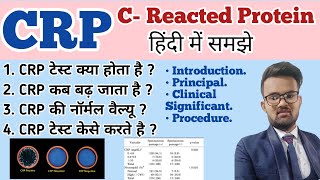 CRP Test | C-Reacted Protein (CRP) Test | CRP Test In hindi | High सीआरपी लेवल का क्या मतलब होता है