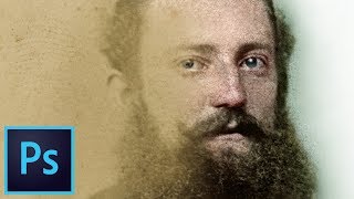 A German Gentleman C1880 Photoshop Colourisation