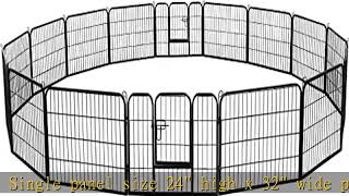 Yaheetech Decorative Garden Fence - 24in x 43ft Rustproof Folding Fencing Landscape Patio Flower Be