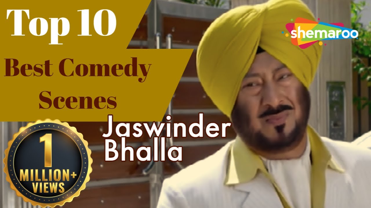 Best Comedy Scenes Jaswinder Bhalla  Top10 Punjabi Movies Funny Scenes  B N Sharma  Binnu Dhillon