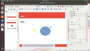 Creating presentation using word and Excel in Ubuntu linux operating system