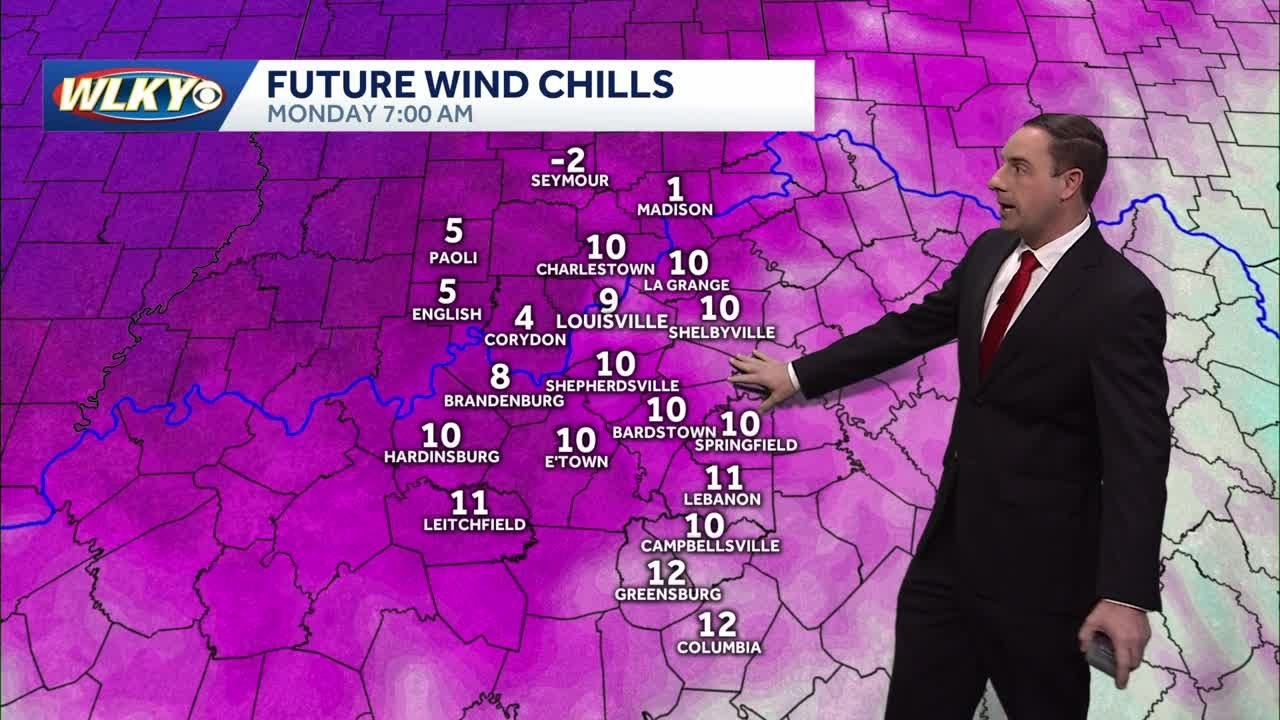 Single digit wind chills on Monday - YouTube