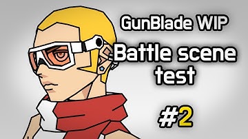 [GunBlade] Battle scene test / key animation WIP 02 / 3ds max toon render