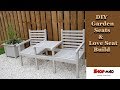 Make outdoor Garden Seats And A Love Seat/ DIY Build Make outdoor Garden Seats And A Love Seat/ DIY Build