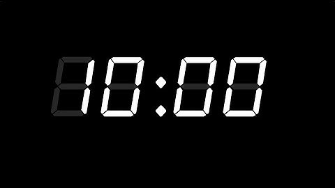 10 Minute Timer, retro white lcd alarm clock, with Alarm ⏰