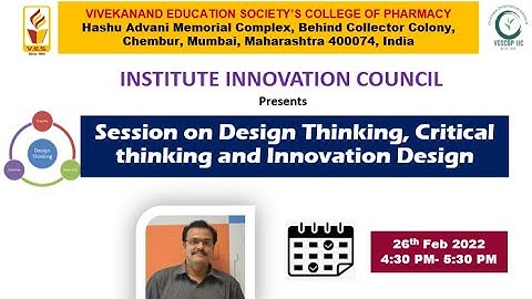 Design thinking, Critical Thinking and Innovation Design