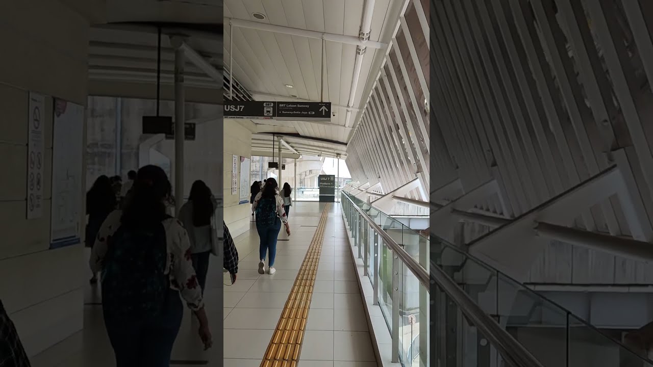 Interchange USJ 7 LRT Station To SB7 BRT Ride From Pasar Seni