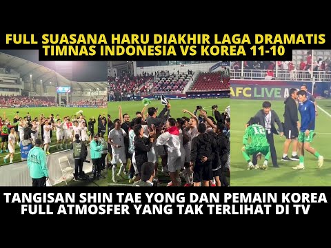 STY SAMPAI NANGIS! PESTA PEMAIN TIMNAS U23 BERSAMA SUPORTER, TANGISAN KOREA, INDONESIA ROAD TO PARIS