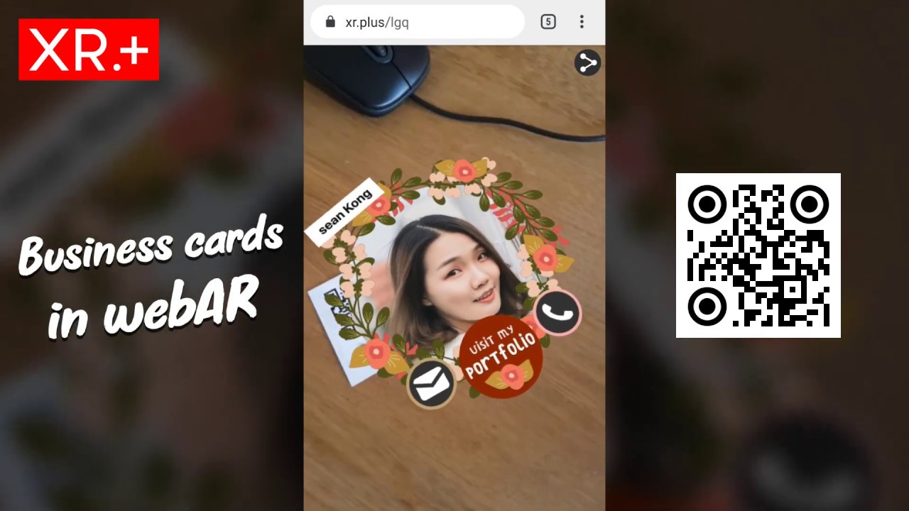 XR+ | interactive 3D web AR business cards - YouTube