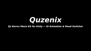 Make a Horror Main Menu in Minutes (Unity) — Qz Animated Menu + Panel Switcher ( ShowCase )