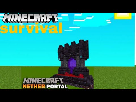 Minecraft survival series #6 I make my nether portal 😈😈😈 - YouTube