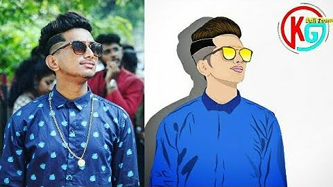 #39 Make Cartoon Type Photo In Android /easy And Fast Trick /Digital art/vector art/Kg edit zone