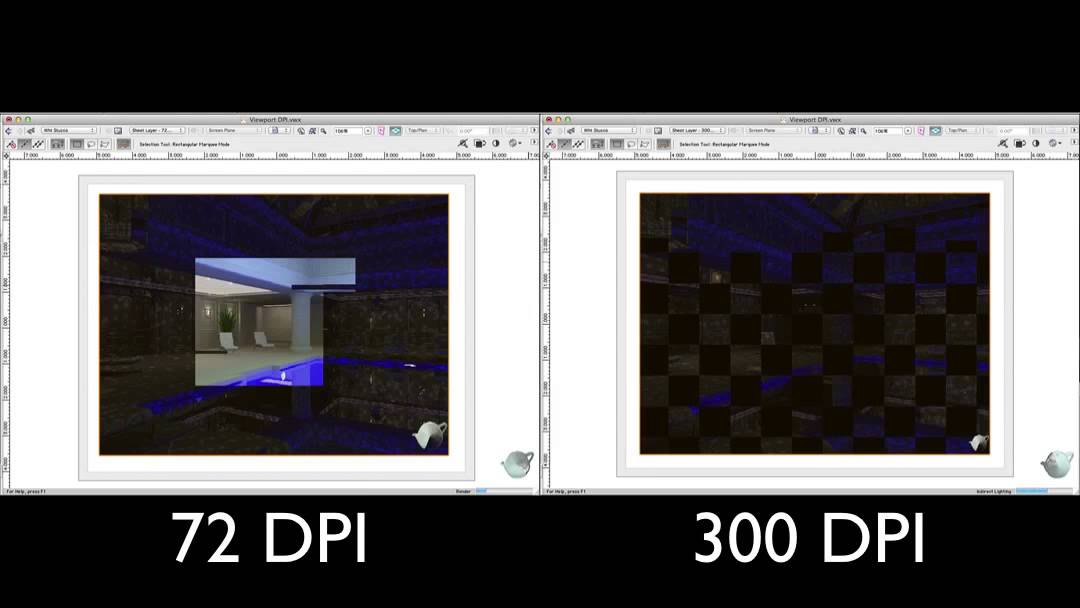 Resolution and DPI in Vectorworks
