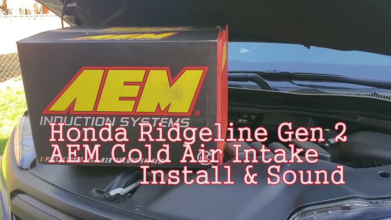 AEM Cold Air Intake  Honda Ridgeline Unboxing , Install & Sound comparison. Sounds and looks great
