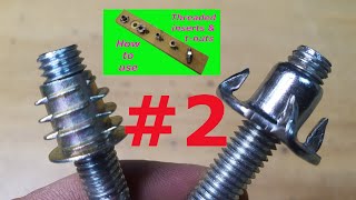 The simple way to use threaded inserts and t-nuts! #2