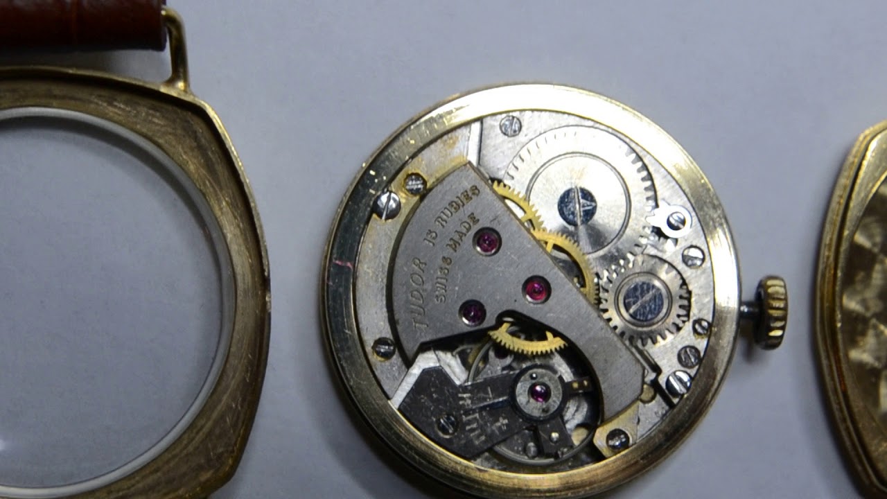 Rolex Tudor Cushion Vintage Gold Watch Movement 15 Rubies YouTube