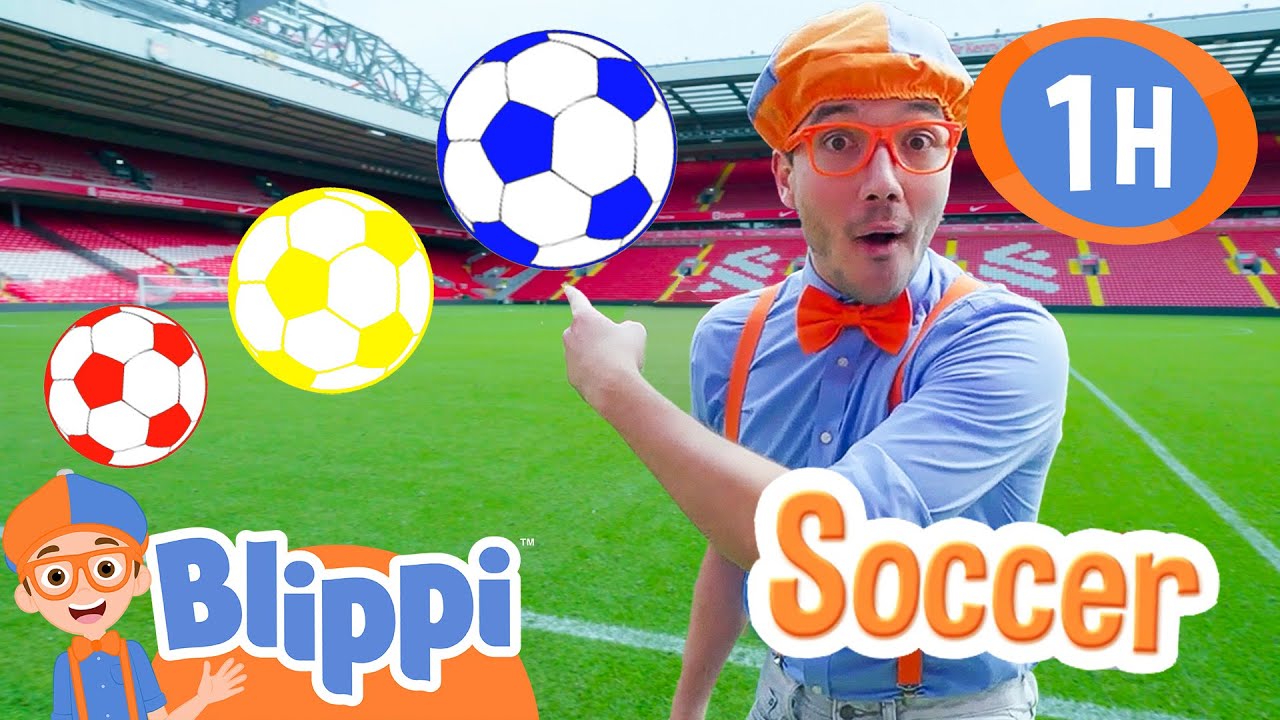 Learn Colors with Blippi at the Soccer Stadium! Educational Videos for Kids 