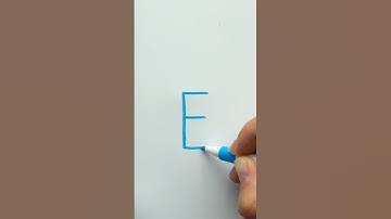 How To Draw The Cutest Fish Using Just The Letter E?