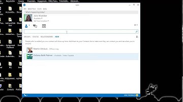 Starting a Chat - Lync Desktop Application