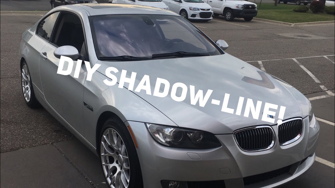 Permanent BMW Shadow line Trim on The Cheap! YouTube