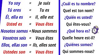 Conjugaison du verbe Être (SER) en espagnol - ( + Phrases ) | Leçon despagnol pour débutants