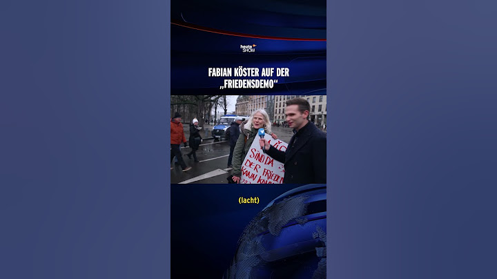 Fabian Köster auf der „Friedensdemo“ | heute-show #shorts