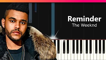 The Weeknd - "Reminder" Piano Tutorial - Chords - How To Play - Cover