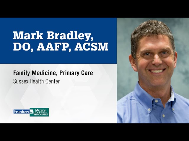 Watch Dr. Mark Bradley, family medicine physician on YouTube.