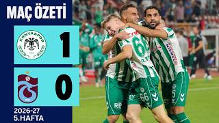 Konyaspor Trabzonspor | 1-0 | Maç özeti | Süper Lig 2026/27 | trabzonspor maç özeti