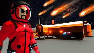 Surviving an ASTEROID DISASTER on a Moon Base in the Stormworks Space Update!