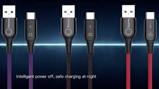 Baseus C Shaped Light Intelligent Power Off Type-C Cable