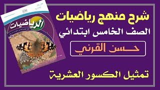 تمثيل الكسور العشرية - رياضيات الصف الخامس التدائي الفصل الدراسي الأول