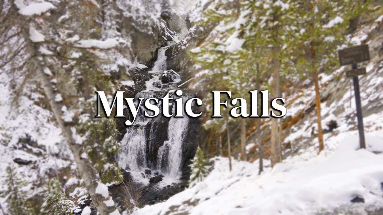 A snowy hike in Yellowstone | Biscuit Basin & Mystic Falls | Relaxing nature hike in a national park