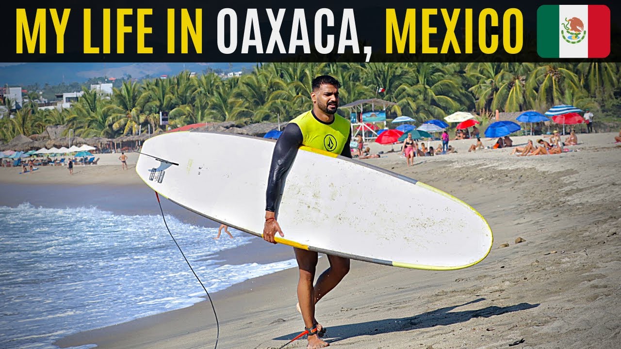 MY LIFE IN THE SURF PARADISE: PUERTO ESCONDIDO, MEXICO 🇲🇽 (Learning Surf & Spanish!)