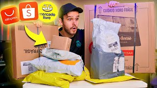 COMPRAS QUE EU FIZ NA SHOPEE, ALIEXPRESS e MERCADO LIVRE