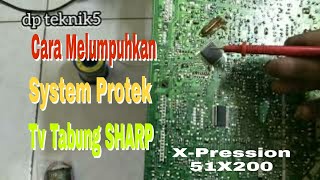 Cara Melumpuhkan System Protek di Tv Tabung Sharp E-Xpression