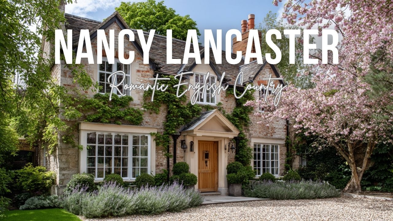 Romantic English Country Spring House Inspired by Nancy Lancaster Style